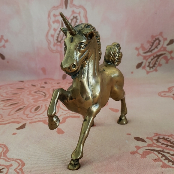 Vintage Brass Unicorn - Picture 6 of 12